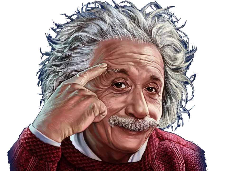 Image of Albert Einstein thinking